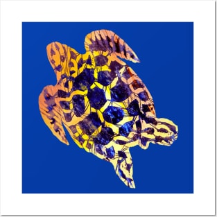 Sea Turtles Batik African Art Posters and Art